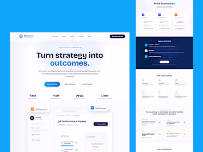 Modern Business Coaching & Consulting Website Design