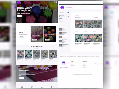 ELEGANT LUXURY SOAPS WEBSITE