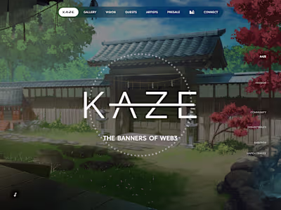 Kaze Website Development