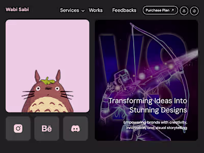 Wabi Sabi Portfolio website (2nd iteration)