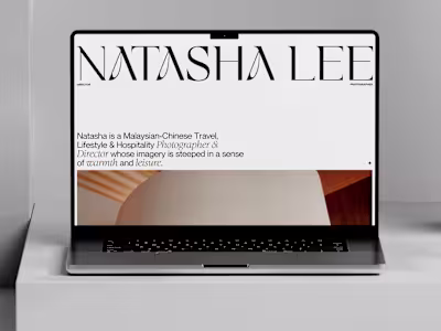 Natasha Lee: Portfolio Website