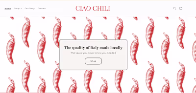 Ciao Chili | Shopify Web Design 