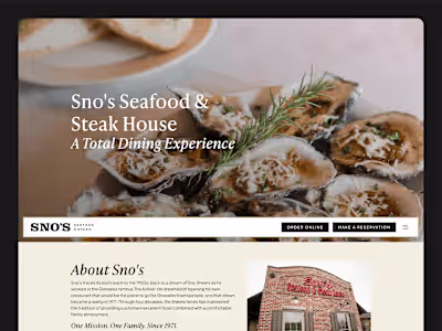 Sno's Seafood & Steak House