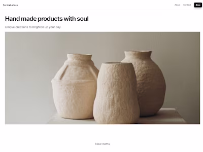 Framer Ecom. Website