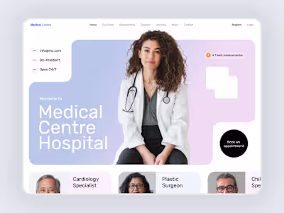 Healthcare: Medical/Hospital Website Redesign