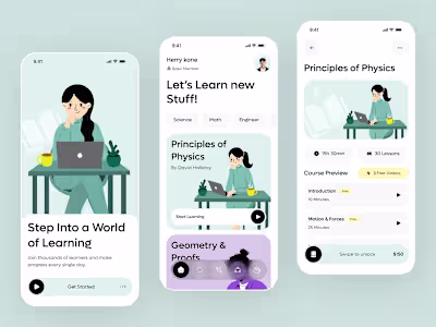 E-Learning App – Interactive Learning Experience
