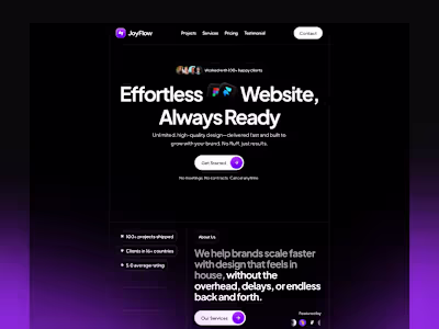 JoyFlow - Agency Website