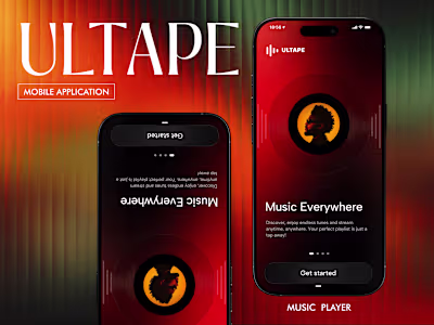 Ultape | Mobile App Design for a Music Streaming Experience