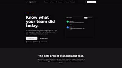 Paperwork is project management without