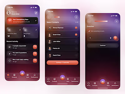 Anonymous Q&A App – Modern Social Interaction & Polls Experi...