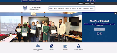 Middle School Website Redesign Using Figma
