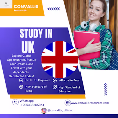 Flyer advert for an Education consultancy agency