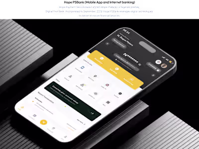 Mobile App Design for Cormercial Bank
