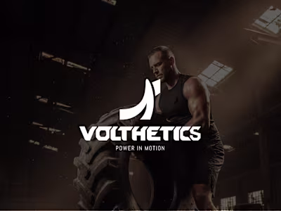 Volthetics Bold Sportswear Brand Identity Design