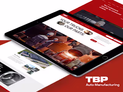 ✔ B2B Commercial Vehicle Parts Website | TBP Auto Manufacturing 