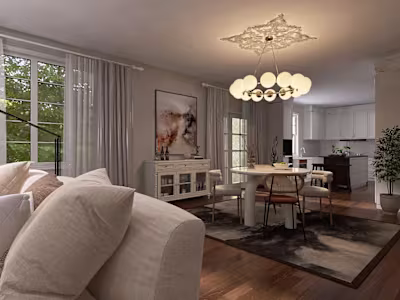 Transitional Style Breakfast Area Redesign