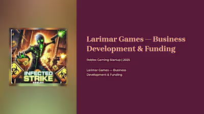 Larimar Games — Business Development & Fundraising