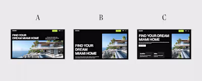 Exploring some hero sections for my new real estate Framer t...