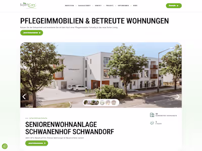 Webflow development for a real estate corporate website