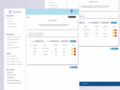 E-Auction Web Application Design