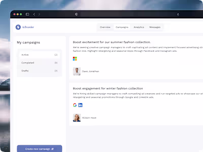 Connecting creativity: a new marketing marketplace