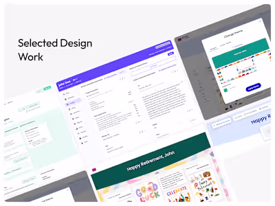 Selected UX/UI work for Telescope Ltd