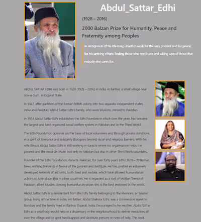 
Tribute Page 