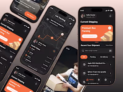 Hello, Everyone! 👋 “A modern Parcel Delivery Mobile App UI ...