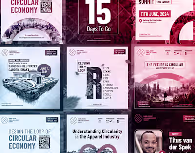 Social Media Ad Designs for Bangladesh Circular Economy Summit