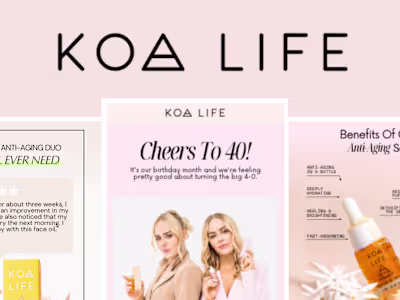 Email Marketing for Skincare Brand
