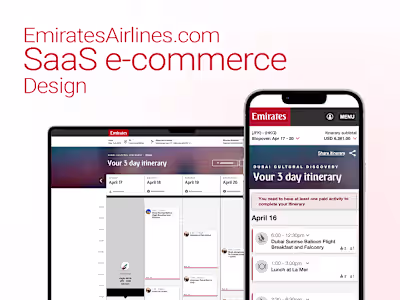 Product Design for Emirates Airlines 🇦🇪