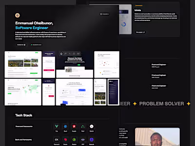 Portfolio Redesign for Software Engineer