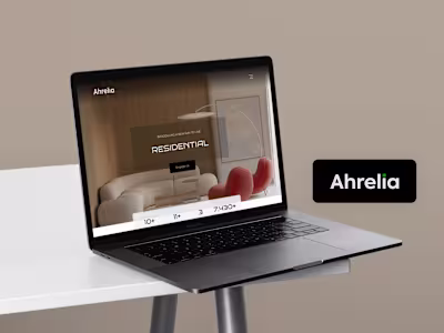 Ahrelia Redesign- Websites | Redesign | Figma| Ui/Ux Design