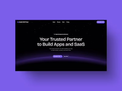 Build MVP Fast – Web Design and Framer Development