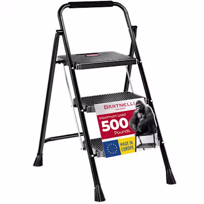 3D Renders + Amazon Infographics for Bartinelli 3-Step Ladder
