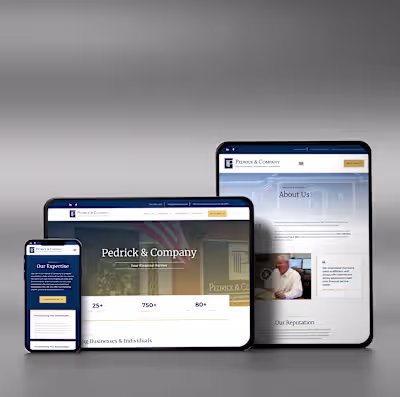 Website Design & Development: Pedrick CPA