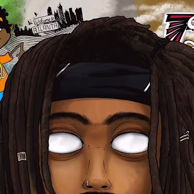 Created Cartoon Version of Rapper J.I.D