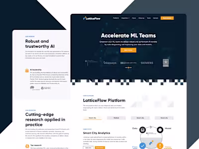 LatticeFlow Web Design