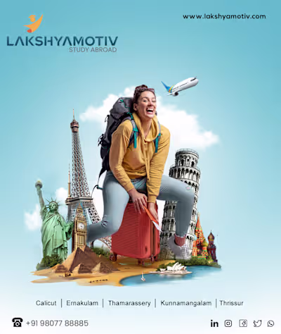 Design works done for Education consultancy Lakhyamotiv