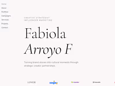 Portfolio web design