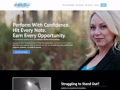 Virtual Vocal Academy Website Redesign