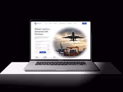 Recently designed landing page for a Logistics brand. If you...