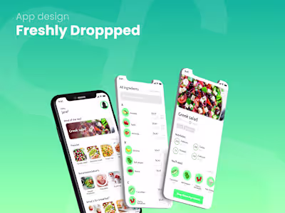 Freshly Dropped Mobile app design