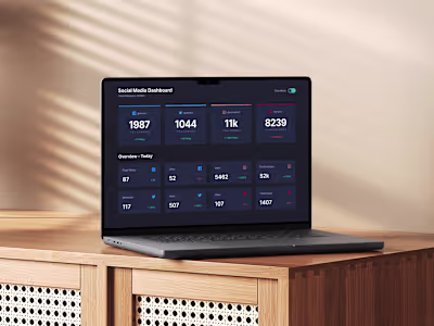 Sunbeam Social: Interactive Social Analytics Frontend Dashboard