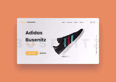 Ux-Ui Web Concept Design - Shoes