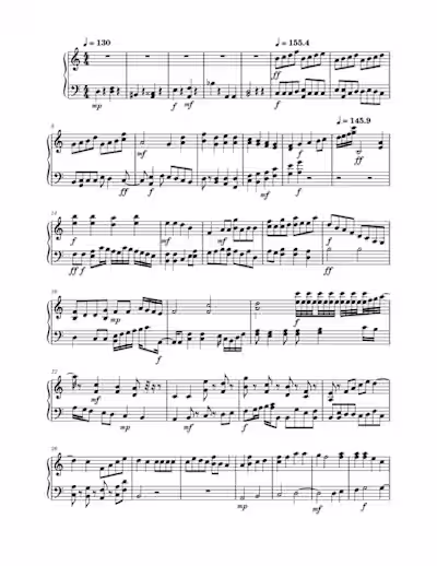 Untitled Piano Solo Sheet