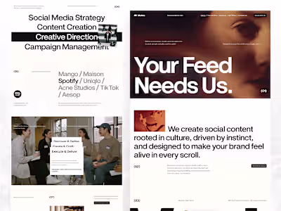 Mokko - Social Media Agency Website