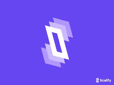 Modern Geometric Tech, SaaS, Layered, Dynamic S letter logo