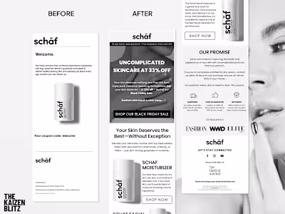 Schaf Skincare – Email Redesign