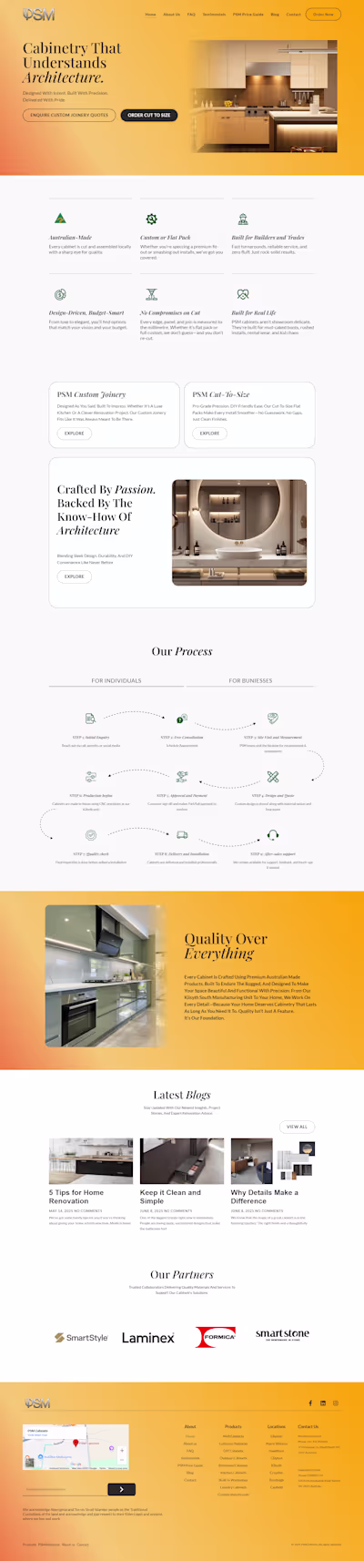 Custom Cabinetry Solutions for PSM Cabinets